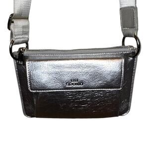 Lili Sidonio x Molly Bracken Metallic Silver Crossbody Bag